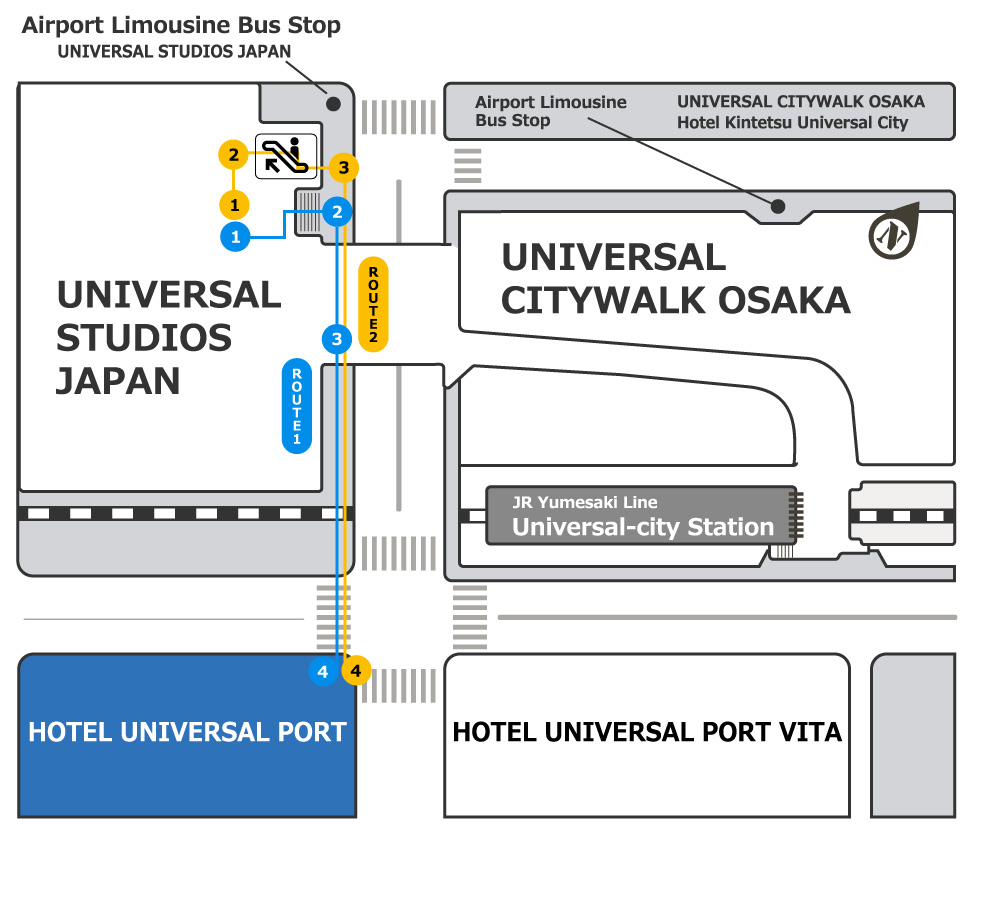 Universal Citywalk Map 2019