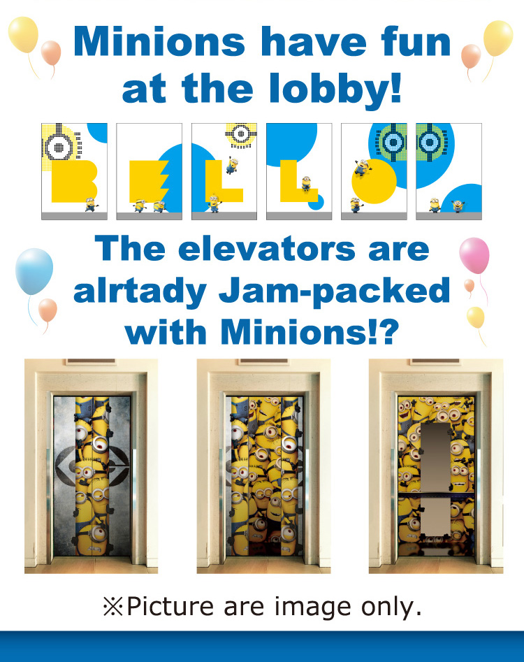 Minions have fun at the lobby!